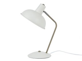 Hood 38cm Hvit skrivebordslampe Fra Leitmotiv - Lampen passer perfekt på skrivebordet eller nattbordet og blir både en praktisk lyskilde og en stilig interiørdetalj.