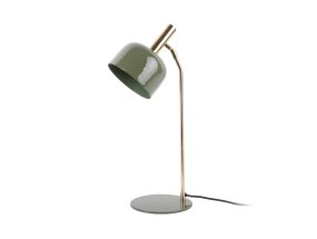 Smart 56cm Grønn skrivebordslampe Fra Leitmotiv - Den skinnende, emaljerte overflaten i en matt grønn skjerm sammen med elegante gulldetaljer gir lampen et unikt og iøynefallende uttrykk.