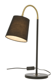 Ljusdal 50cm Svart skrivebordslampe Fra Aneta Lighting - Den fleksible armen gjør det enkelt å rette lyset dit du trenger det, noe som gjør Ljusdal til et funksjonelt og elegant valg for ditt hjem.