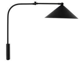 Kasa 60cm Svart vegglampe Fra OYOY - Bruk Kasa som nattbordslampe, som arbeidsbelysning på kontoret eller som et dekorativt lyspunkt i stuen – lampen skaper alltid den rette atmosfæren.