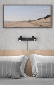 Cato II Matt svart leselampe Fra Belid - De nye fargene er inspirert av moderne trender, men har f&aring;tt et unikt preg for &aring; gli inn i de naturlige fargene i den nordiske tradisjonen.