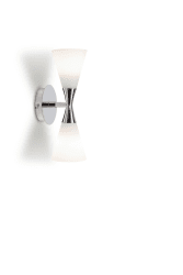 Harlekin duo Krom vegglampe Fra Herstal - Harlekin Duo er en elegant og stilig vegglampe.