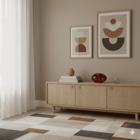 Perla 12cm Rav bordlampe Fra Cottex - Det livlige m&oslash;nsteret i glasset gir lampen et dekorativt uttrykk som gj&oslash;r den til et blikkfang, b&aring;de p&aring; og av.