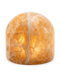 Marble 9cm Beige Fra Unison - Marmorbordlampen er laget av ekte, polert marmor i en varm beige tone som skaper en myk og atmosf&aelig;risk gl&oslash;d.