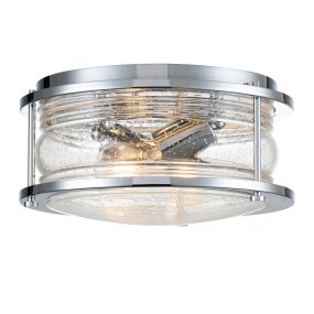 Ashland Bay Ø30 Krom baderomslampe Fra Elstead Lighting - Laget av stål og glass, tilbyr den en luksuriøs polert kromfinish og plass til to.