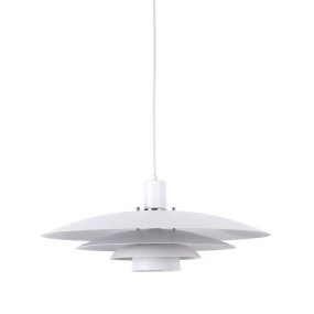 Stealth Ø50 Hvit Taklampe Fra Nordic Lighting - Lampen leveres med to sett med detaljer &ndash; knotter og ringer i b&aring;de krom og hvitt &ndash; slik at du kan velge uttrykket og tilpasse designet til interi&oslash;ret ditt.