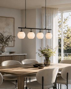 Globi 4 78cm Svart og hvitt Taklampe Fra Nordic Lighting - Globi blir et dekorativt blikkfang som passer like godt i moderne hjem som i mer klassiske milj&oslash;er.