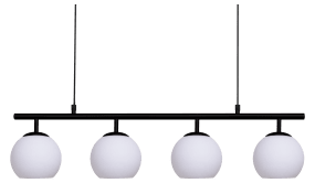 Globi 4 78cm Svart og hvitt Taklampe Fra Nordic Lighting - Globi blir et dekorativt blikkfang som passer like godt i moderne hjem som i mer klassiske miljøer.