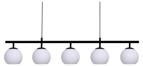 Globi 5 120cm Svart og hvitt Taklampe Fra Nordic Lighting - Globi 5 blir et dekorativt blikkfang som passer like godt i moderne hjem som i mer klassiske milj&oslash;er.