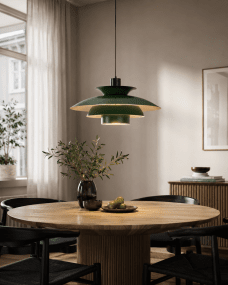 Stealth 2 Ø50 Grønn Taklampe Fra Nordic Lighting - Stealth er en klassisk pendellampe med et stilig og tidl&oslash;st design.