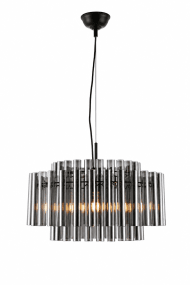 Lancaster Ø54 Røykfarget krystall Fra Lampan - Lancaster er en elegant taklampe som kombinerer moderne materialer med en eksklusiv karakter.
