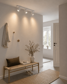 Crux 3 Hvit spotlight Fra Nordic Lighting - Crux er en klassisk spotlight med tidl&oslash;st design i hvitt metall.