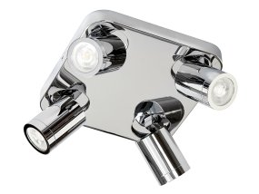 Torsö 24cm Krom baderomslampe Fra Armaturhantverk - Spotlighten har en IP44-klassifisering, noe som betyr at den er trygg og holdbar for våre trommelmiljøer.