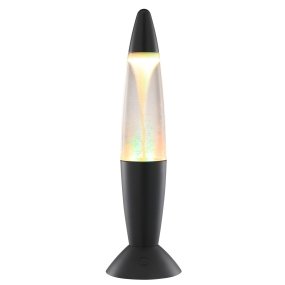 Stormlight 36cm Svart barnelampe Fra Brilliant - Stormlight er en dekorativ, bærbar bordlampe som kombinerer det klassiske retrodesignet til en lavalamper med en fascinerende tornadoeffekt.