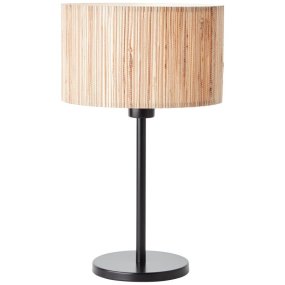 Wimea 40cm Natur bordlampe Fra Brilliant - Dette naturlige og bærekraftige materialet vokser raskt, kan dyrkes på land som ikke er egnet for matproduksjon og gir interiøret en varm og naturlig følelse.