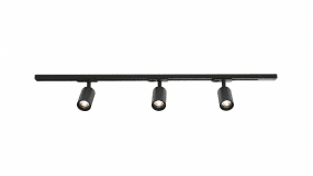 Forma 3-set Svart Fra Nordic Lighting - Pakken inneholder:1 m skinne, 1 stk.