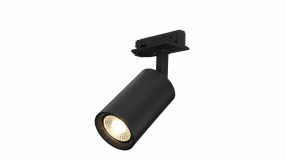 Forma spot Svart Fra Nordic Lighting - Koble til str&oslash;mmen enten i enden/begynnelsen av skinnen med en kobling eller midt p&aring; skinnen med en senterkobling.