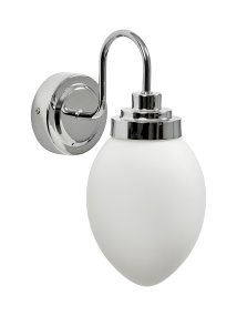 Garpen 30cm Krom baderomslampe Fra Armaturhantverk - Med sin IP44-klassifisering er den perfekt for stuer og trygg å bruke på badet ditt.