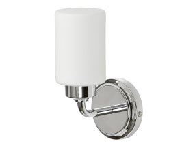 Boda 22cm Krom baderomslampe Fra Armaturhantverk - Med sine kromdetaljer og hvite glasskuppel sprer den et mykt og behagelig lys som er perfekt for speilbelysning eller generell belysning.