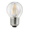 LED E27 kulepære 0,8W 2700K Gjennomsiktig Fra Unison - Den klassiske designen passer i b&aring;de moderne og tradisjonelle interi&oslash;rer og gir hjemmet en tidl&oslash;s eleganse.