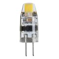 LED G4 1,1W 2500K dimbar Gjennomsiktig Fra Unison - Med en h&oslash;y CRI-verdi (90+), garanterer den utmerket fargegjengivelse, noe som gj&oslash;r den perfekt for milj&oslash;er hvor farge og lyskvalitet er avgj&oslash;rende.