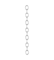 Oval Chain 10m Nikkel Fra Karlskrona lampfabrik - 