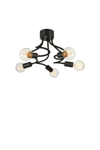 Medusa 70cm Svart plafond Fra Markslöjd - Lampens minimalistiske og trendy design gjør den til et utmerket komplement for moderne og industrielle interiører.
