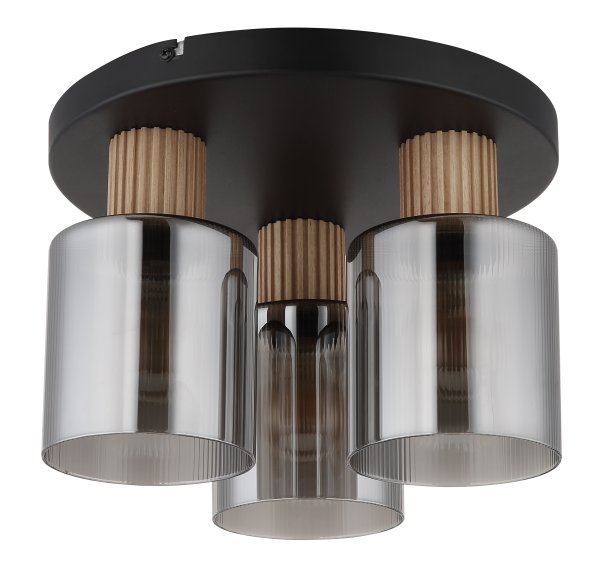 Aleidis 3 Røykfarget plafond Fra Globo Lighting - Aleidis &auml;r en modern plafond med elegant design.