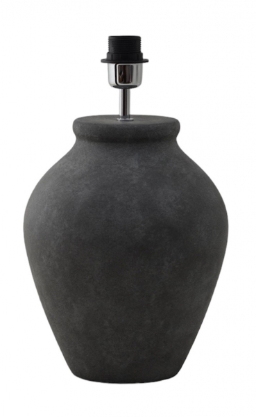 Casagrande 54cm Mørk grå lampefot Fra Hallbergs - Casagrande er en elegant lampefot med rustikk design.