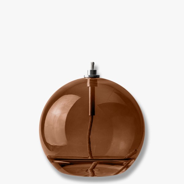 Oljelampa Aura Medium Brun Fra Mette Ditmer - Perfekt p&aring; ett bord, en byr&aring; eller en f&ouml;nsterbr&auml;da.