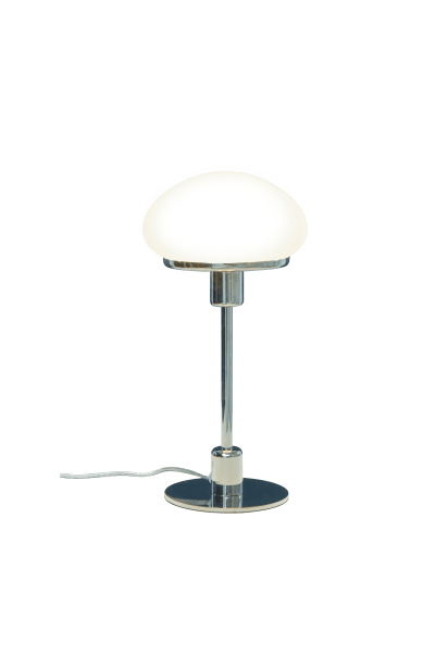 New August 36cm Sølv bordlampe Fra Aneta Lighting - Ny august stilig bordlampe i klassisk modell i mer moderne design.