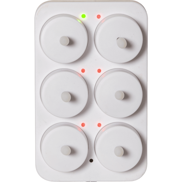 LED Telys 6-pk Flamme Charge Sett Hvit Fra Star Trading - N&aring;r de er nye, er &eacute;n lading nok; maks 2 timer.