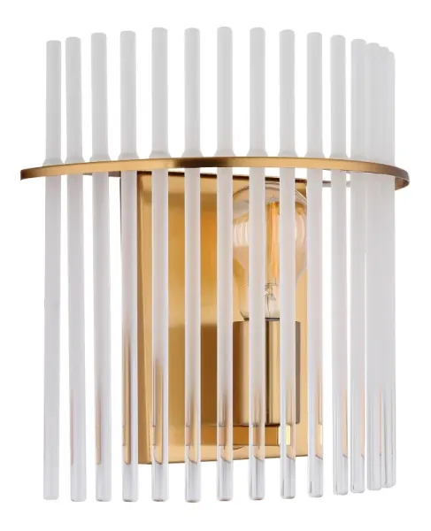 Gorley 26cm Gull vegglampe Fra Globo Lighting - Gorley &auml;r en elegant och sofistikerad v&auml;gglampa med en imponerande arkitektonisk design.