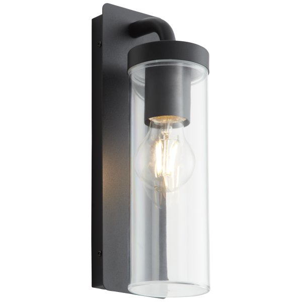 Aosta Matt svart utendørslampe Fra Brilliant - 