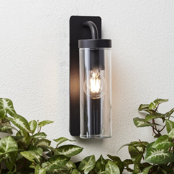 Aosta Matt svart utendørslampe Fra Brilliant - 