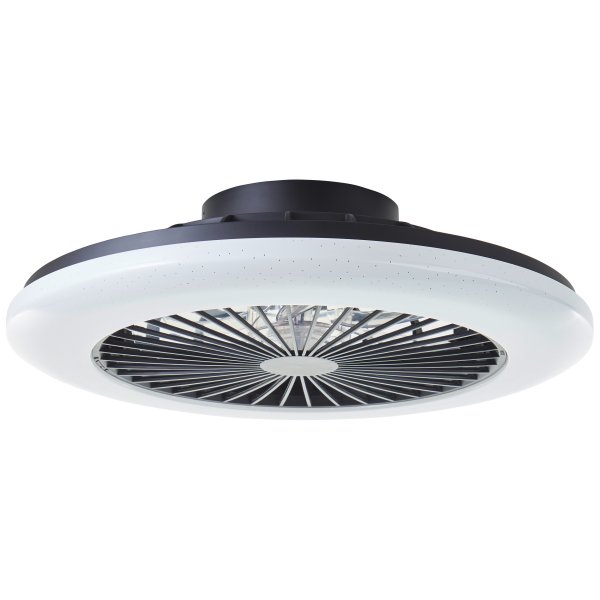 Salerno Ø50 Svart Fra Brilliant - Salerno takvifte i sort er en stilig og allsidig l&oslash;sning for belysning og ventilasjon i hjemmet.