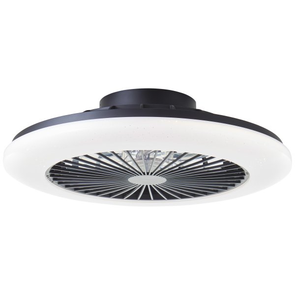 Salerno Ø50 Svart Fra Brilliant - Salerno takvifte i sort er en stilig og allsidig l&oslash;sning for belysning og ventilasjon i hjemmet.