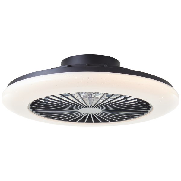 Salerno Ø50 Svart Fra Brilliant - Salerno takvifte i sort er en stilig og allsidig l&oslash;sning for belysning og ventilasjon i hjemmet.