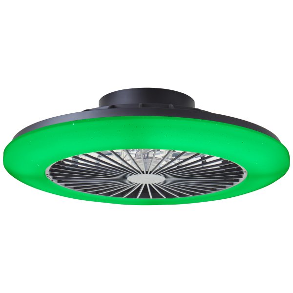 Salerno Ø50 Svart Fra Brilliant - Salerno takvifte i sort er en stilig og allsidig l&oslash;sning for belysning og ventilasjon i hjemmet.