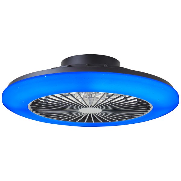 Salerno Ø50 Svart Fra Brilliant - Salerno takvifte i sort er en stilig og allsidig l&oslash;sning for belysning og ventilasjon i hjemmet.
