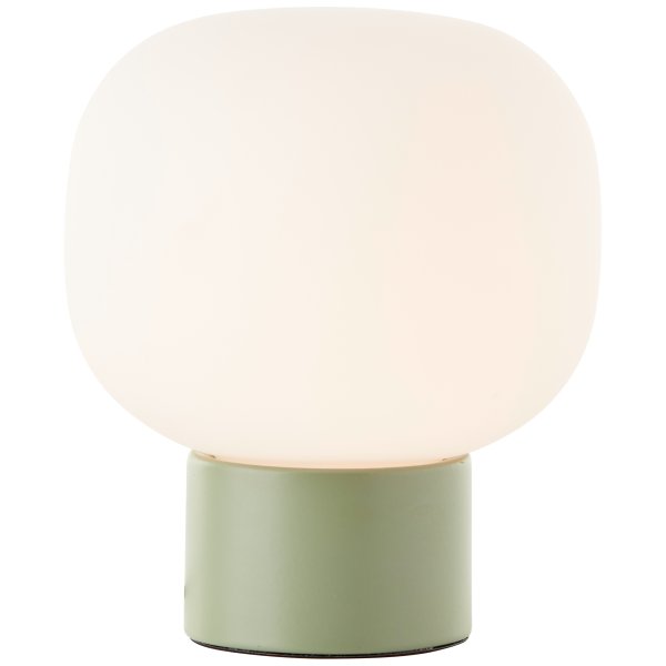 Camille 20cm Grønn bordlampe Fra Brilliant - Med en diameter på 17 cm og en høyde på 20 cm er Camille både praktisk og dekorativ.