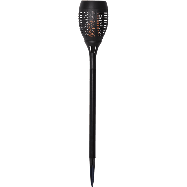 Flame 2-p Svart solcellelampe Fra Star Trading - 