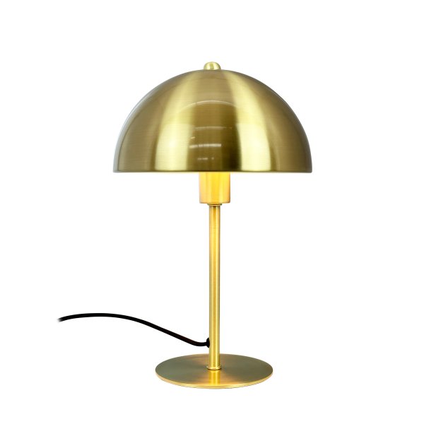 Lyon 30cm Messing bordlampe Fra Dyberg Larsen - Med sitt klassiske design og moderne materialvalg er bordlampen Lyon et sofistikert valg for hjemmet, som kombinerer eleganse og funksjon på en perfekt søtsak.