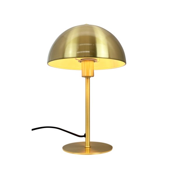 Lyon 30cm Messing bordlampe Fra Dyberg Larsen - Med sitt klassiske design og moderne materialvalg er bordlampen Lyon et sofistikert valg for hjemmet, som kombinerer eleganse og funksjon på en perfekt søtsak.