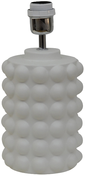Bubbles 30cm Hvit lampefot Fra Hallbergs - Bubbles er en moderne keramisk lampesokkel.