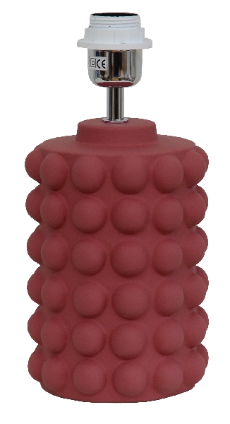 Bubbles 30cm Mørk rød lampefot Fra Hallbergs - Bubbles er en unik keramisk lampesokkel.
