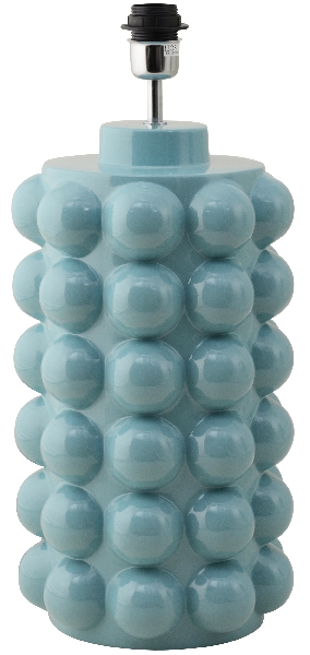 Bubbles 50cm Turkis lampefot Fra Hallbergs - Det sprudlende designet har en klar og skinnende turkis farge.
