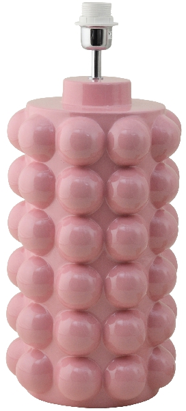 Bubbles 50cm Rosa lampefot Fra Hallbergs - Det sprudlende designet har en klar og skinnende rosa farge.