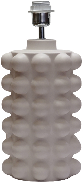 Bubbles 38cm Greige lampefot Fra Hallbergs - Bubbles er en moderne keramisk lampesokkel.