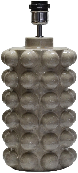 Bubbles 38cm Grå lampefot Fra Hallbergs - Bubbles er en moderne keramisk lampesokkel.
